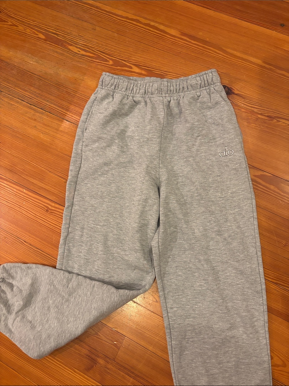 ALO Yoga Gray Fleece Jogger Bottoms